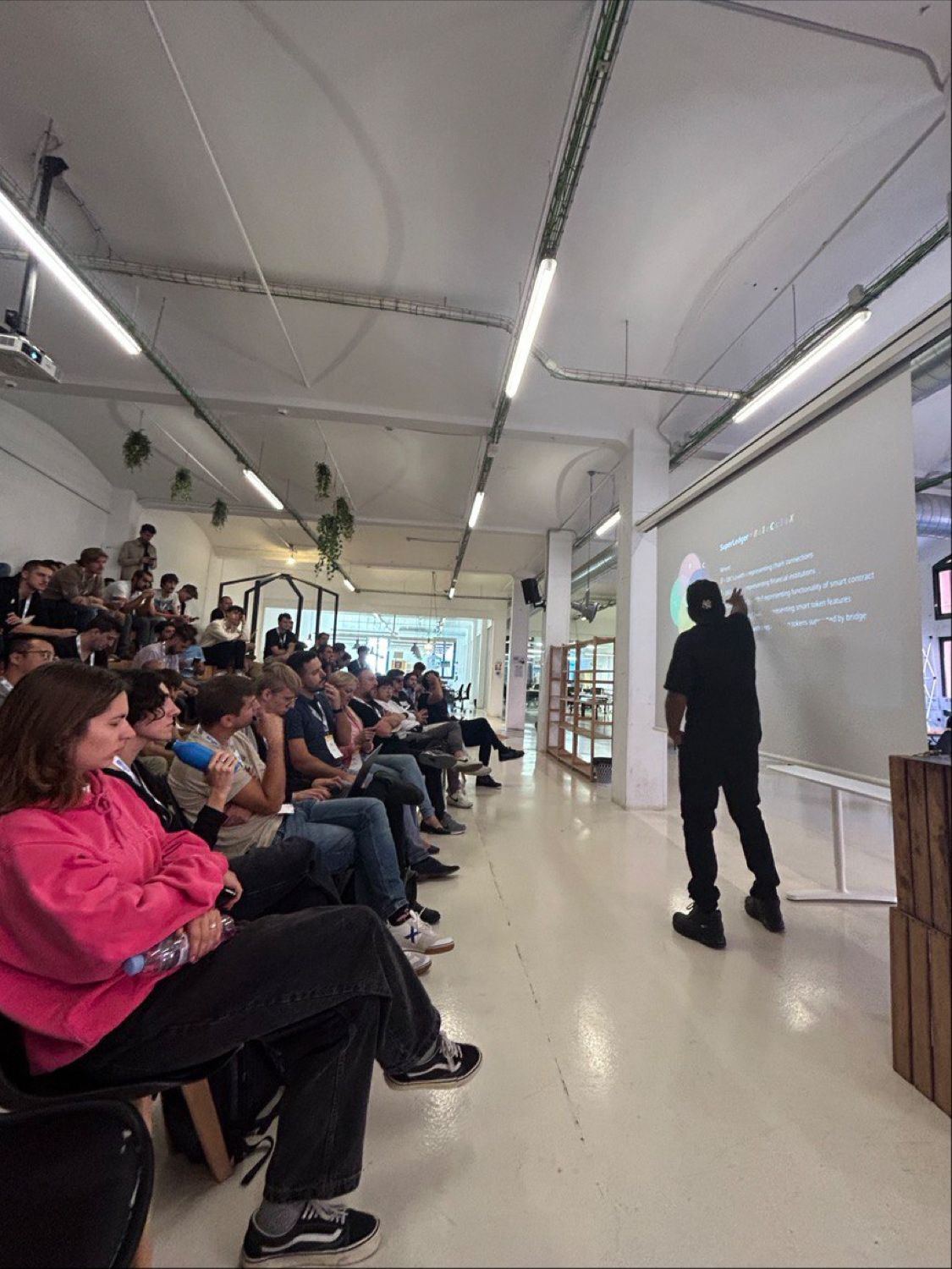 Jovonni presenting SuperLedger